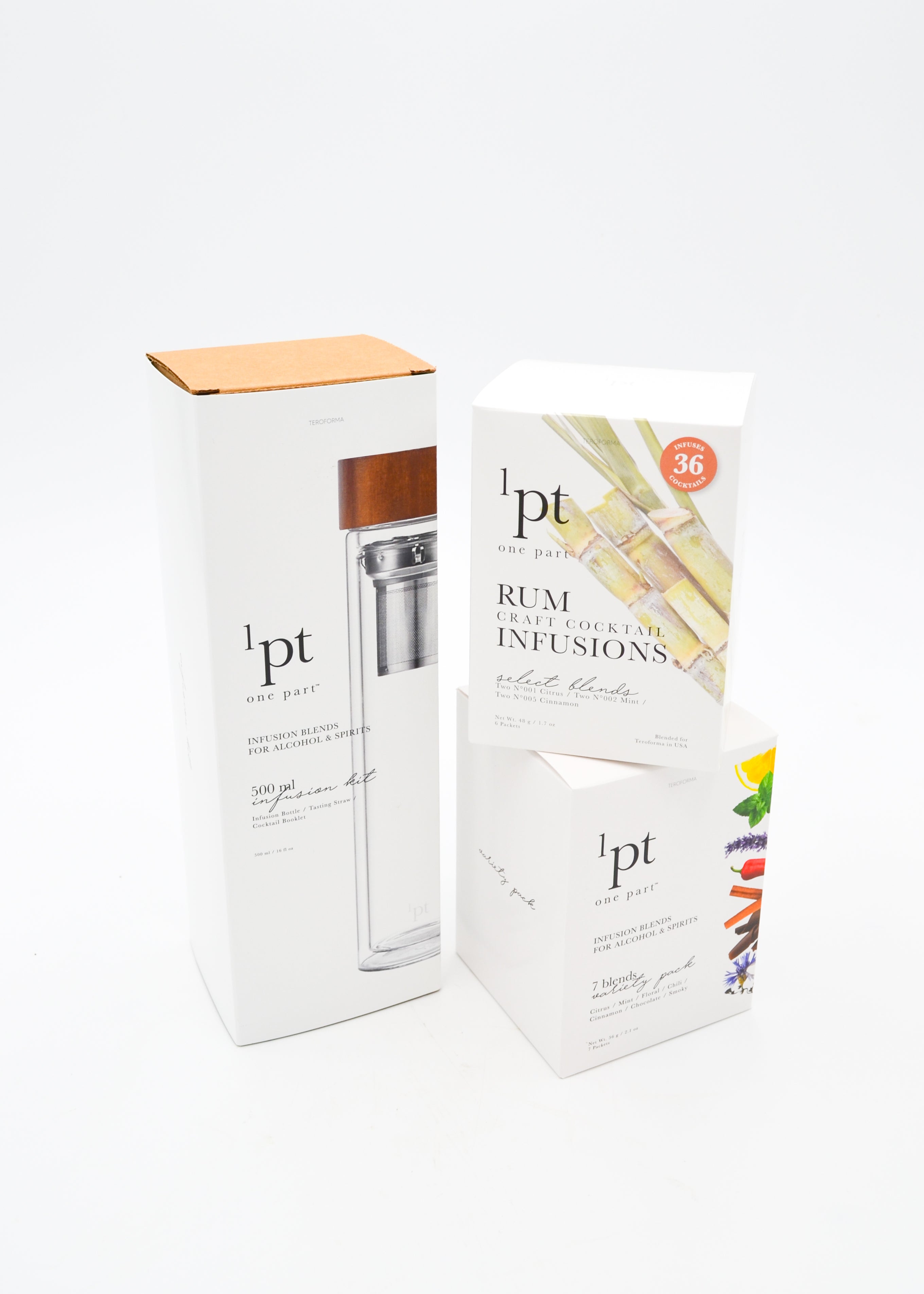 One Part Craft Cocktail Infusion Bar Bottle Kit