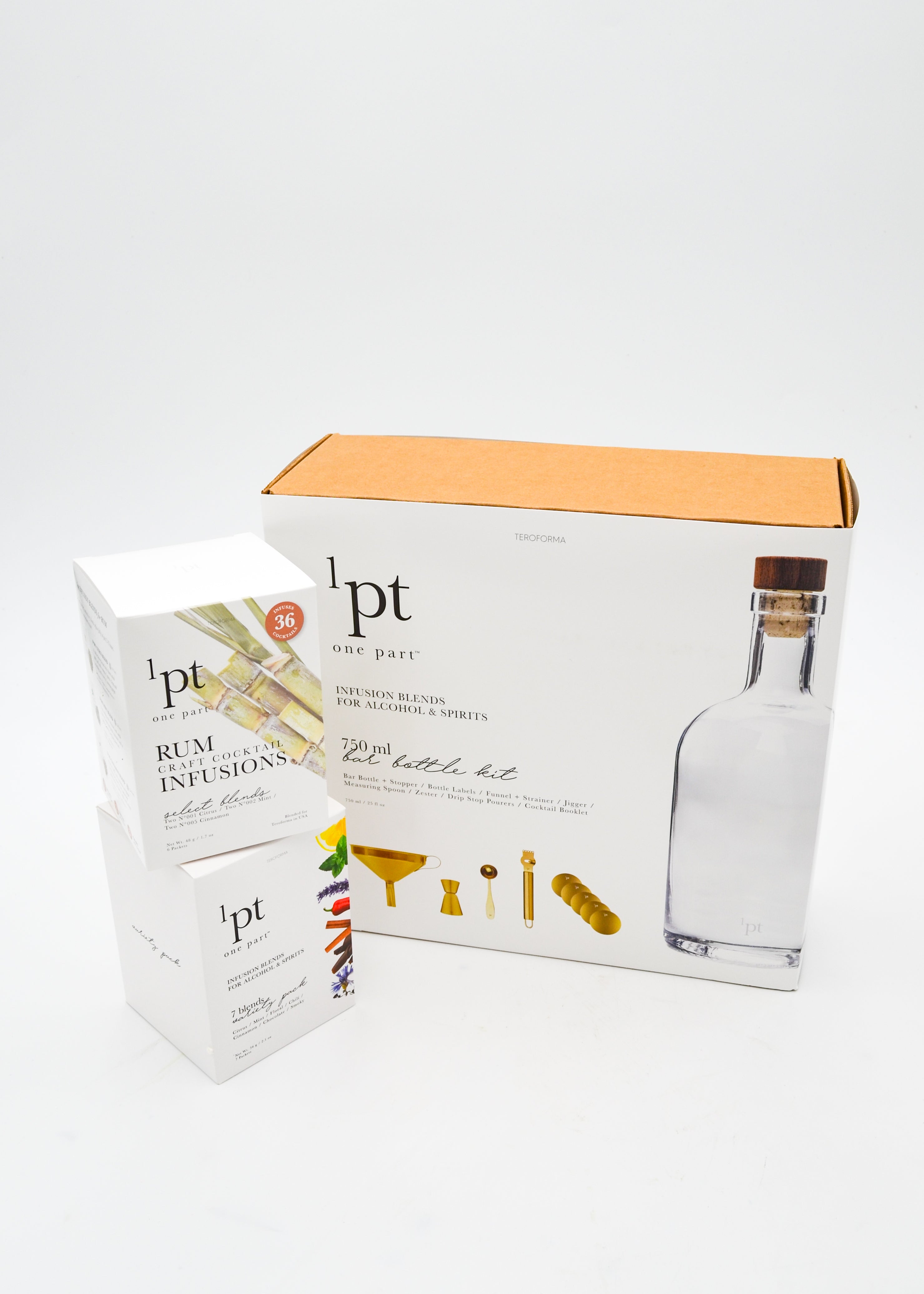 One Part Craft Cocktail Infusion Bar Bottle Kit