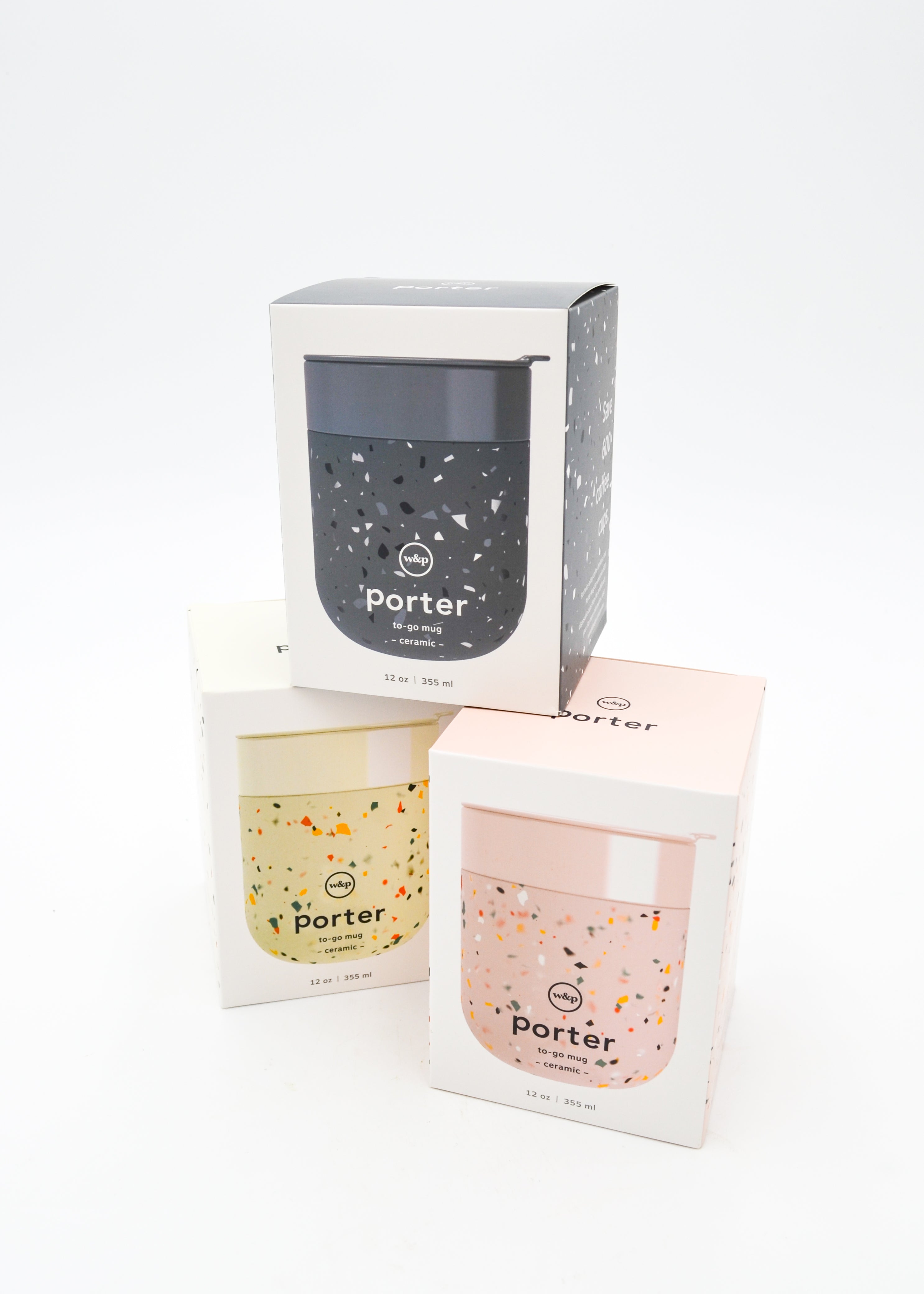 Porter Terrazzo Mug: Black