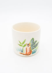 Tiger White Pot