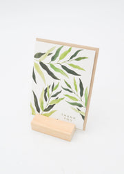 "Thank You" Card - Plants and Leaves