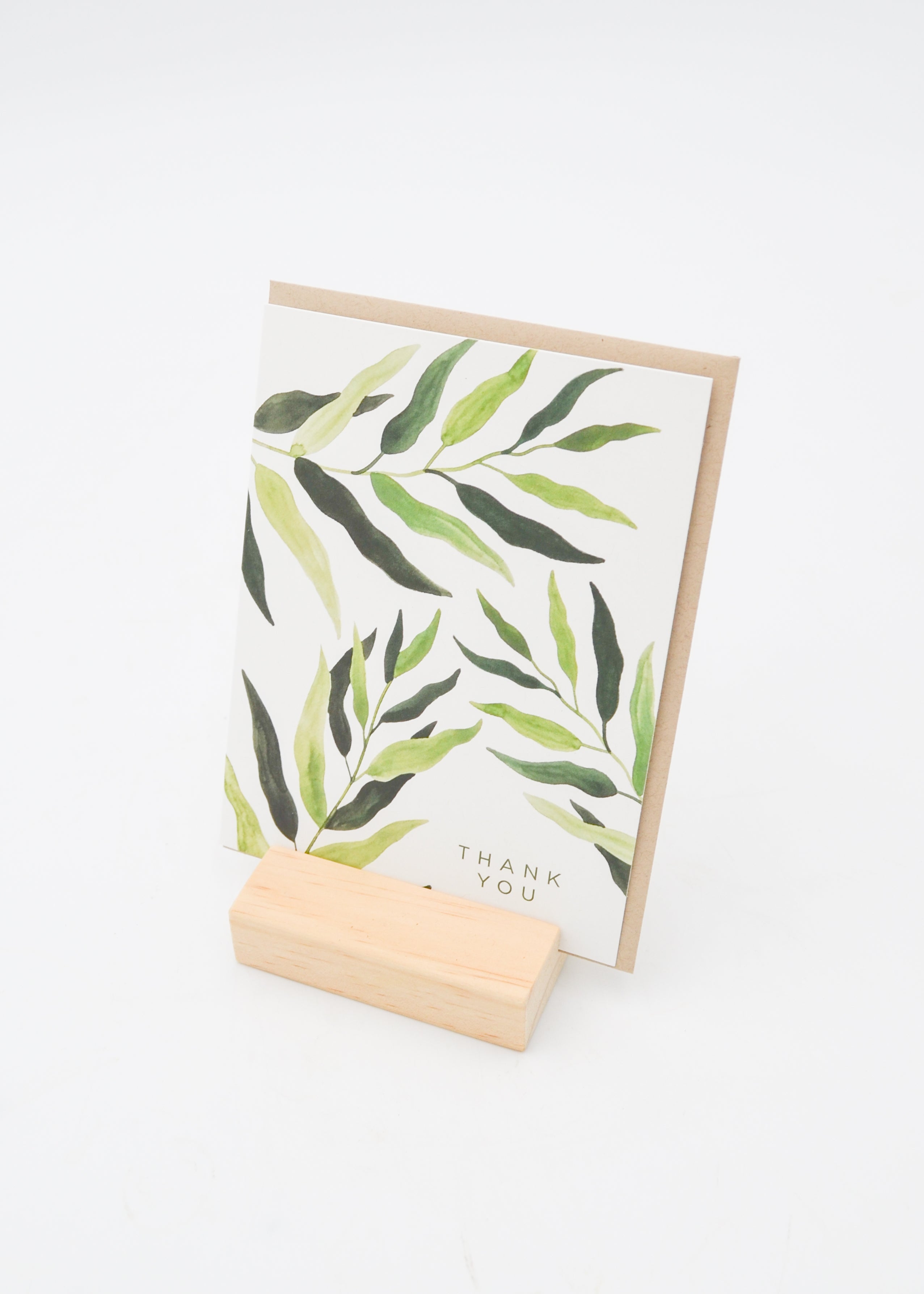 "Thank You" Card - Plants and Leaves