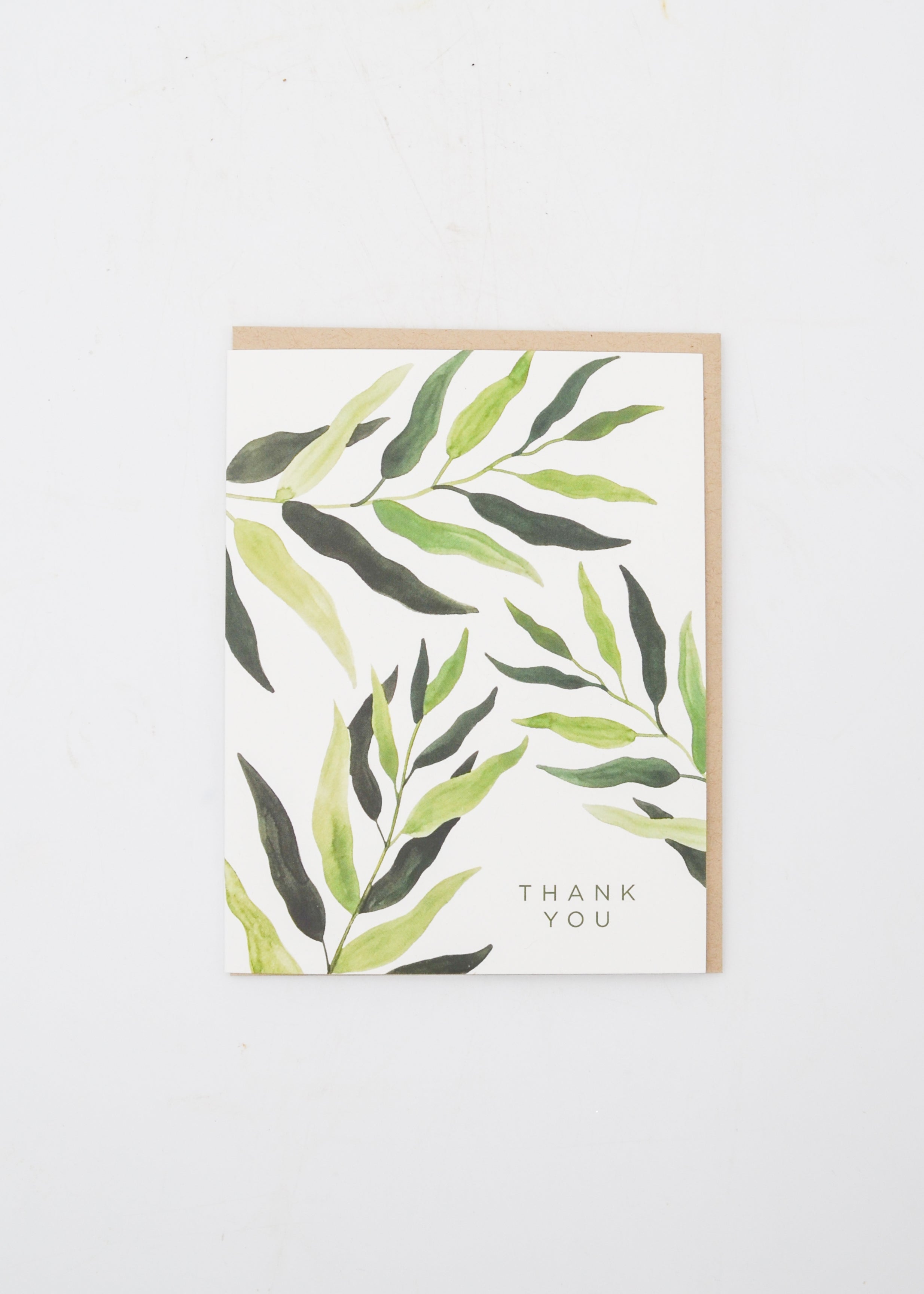 "Thank You" Card - Plants and Leaves