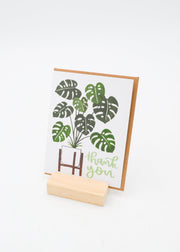 "Thank You Card" - Monstera Plant