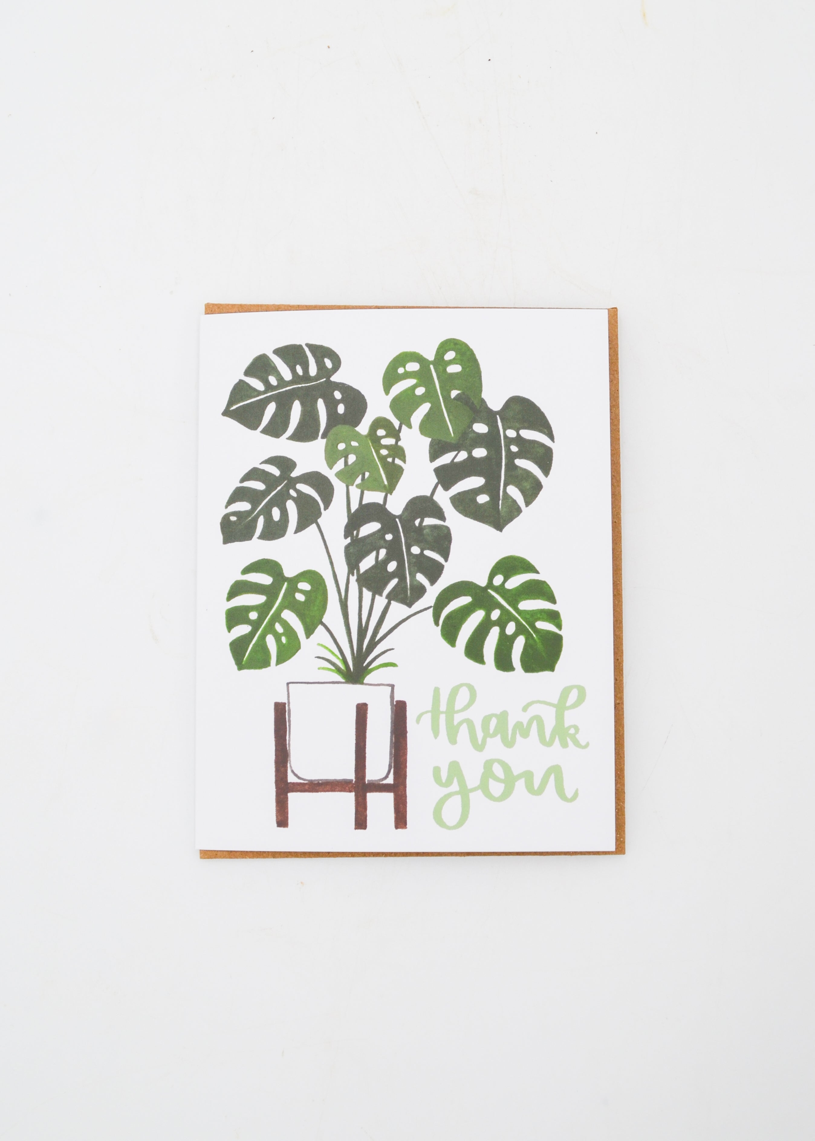 "Thank You Card" - Monstera Plant