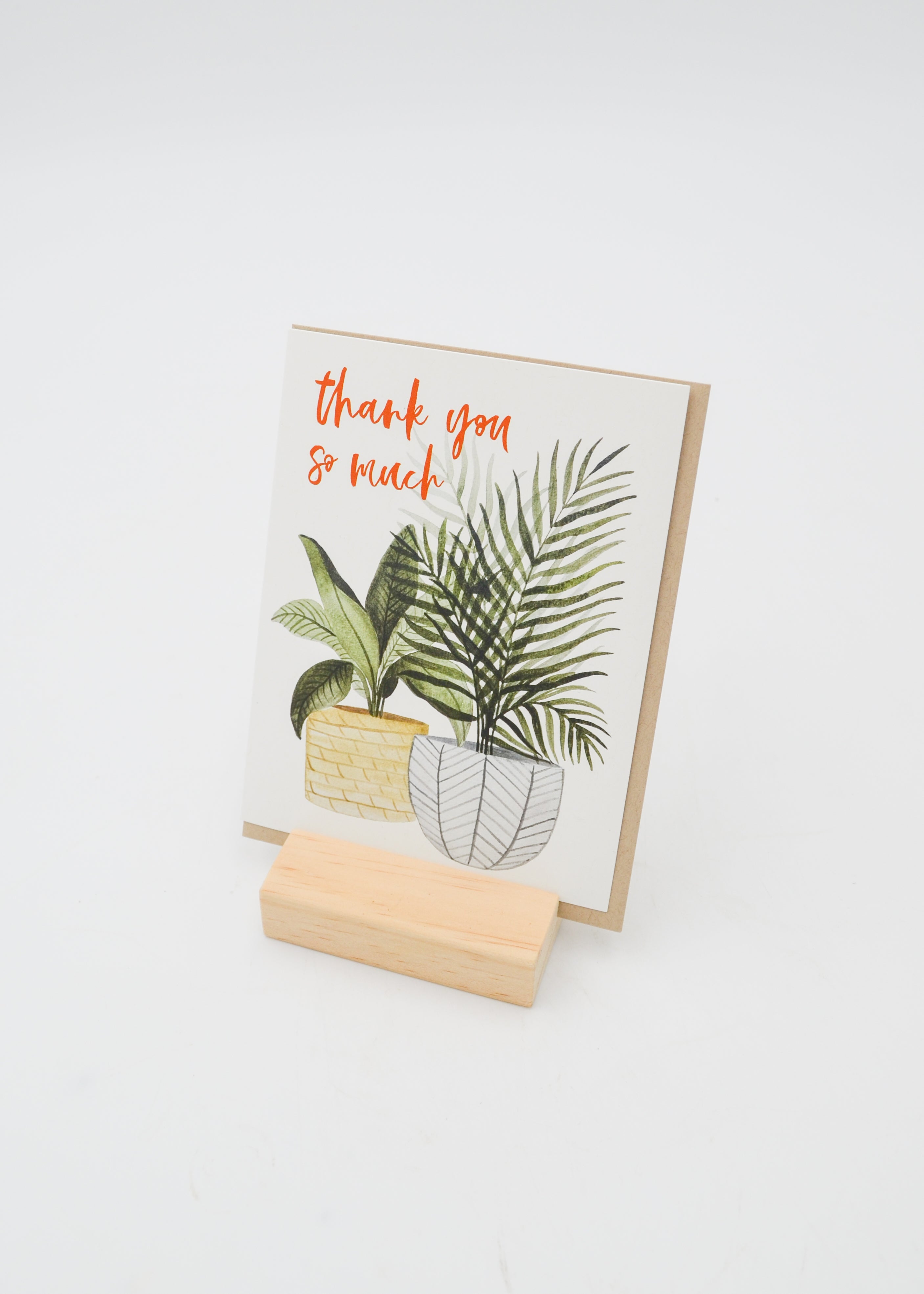 "Thank You So Much" Card - Plants