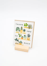 "Thank You So Much" Card - Plants