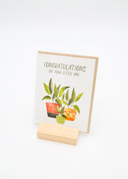 "Congratulations On Your Little One" Card - Plant Parents