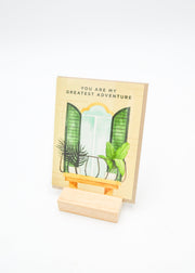 "You Are My Greatest Adventure" Card - Windowsill Plants
