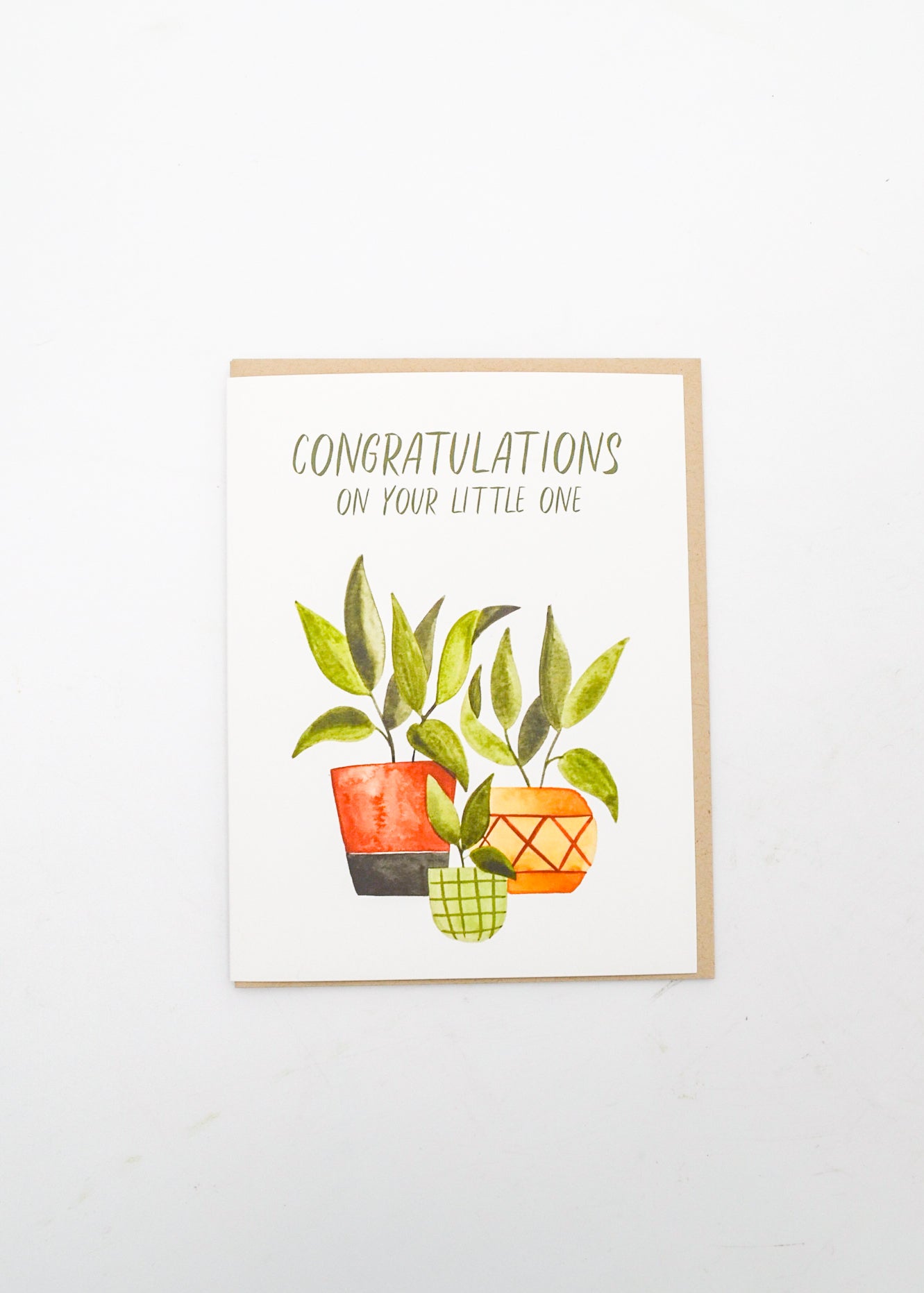 "Congratulations On Your Little One" Card - Plant Parents