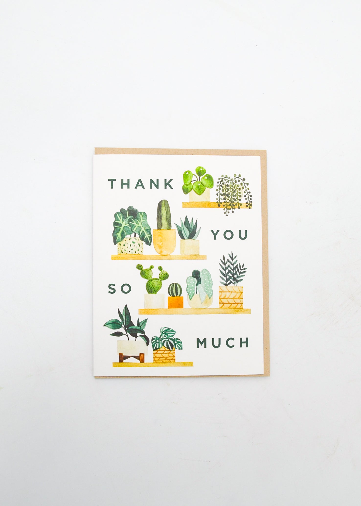 "Thank You So Much" Card - Plants