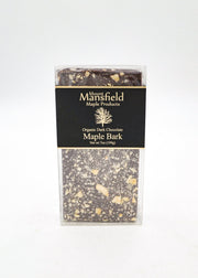 Organic Dark Chocolate Maple Bark