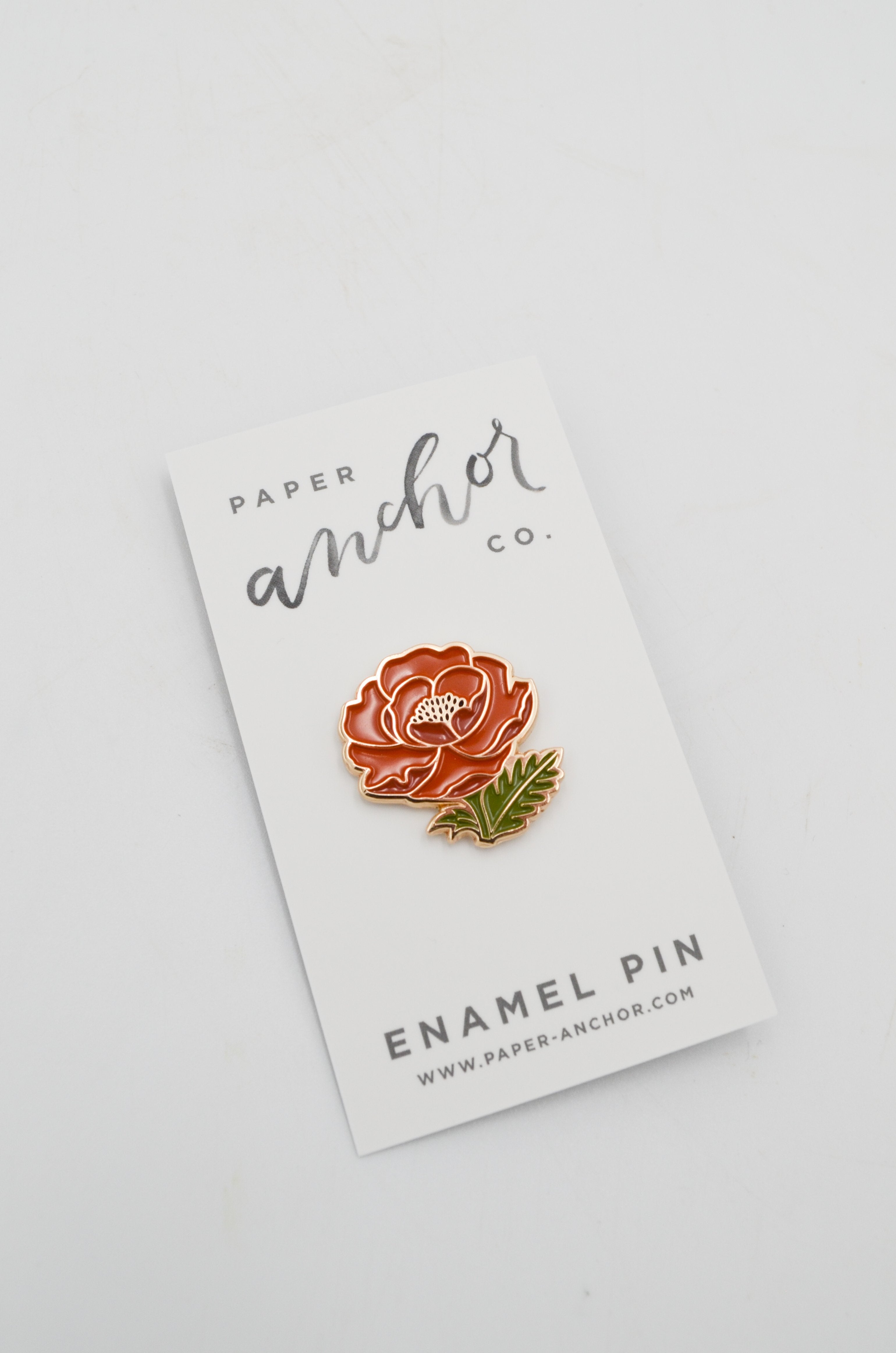 Poppy Enamel Lapel Pin by Wild Lark
