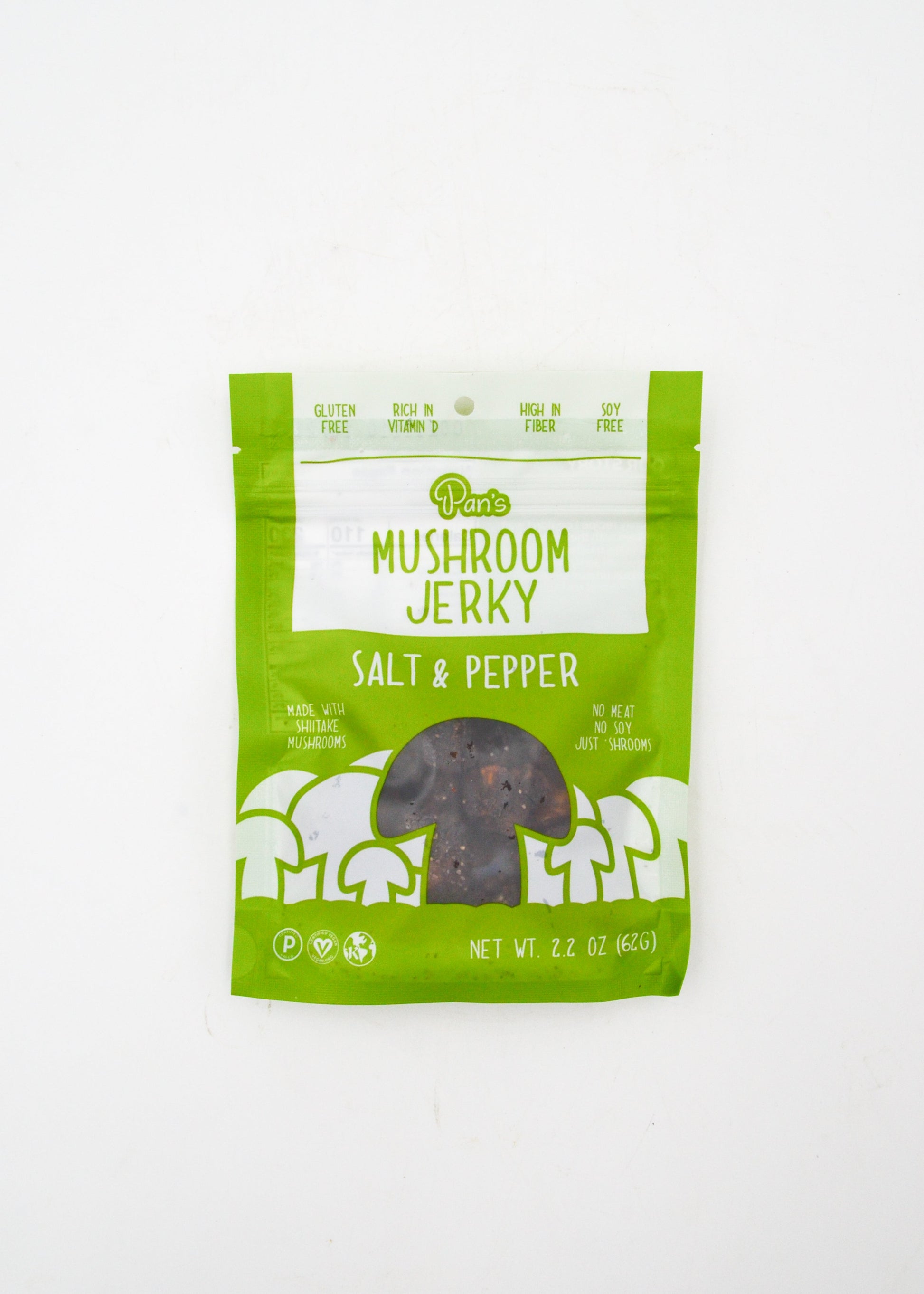 Pan's Mushroom Jerky: Salt + Pepper by Wild Lark