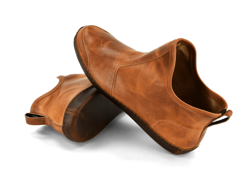 Vermont House Shoes®: Premium Horween Hi-Top in Cognac