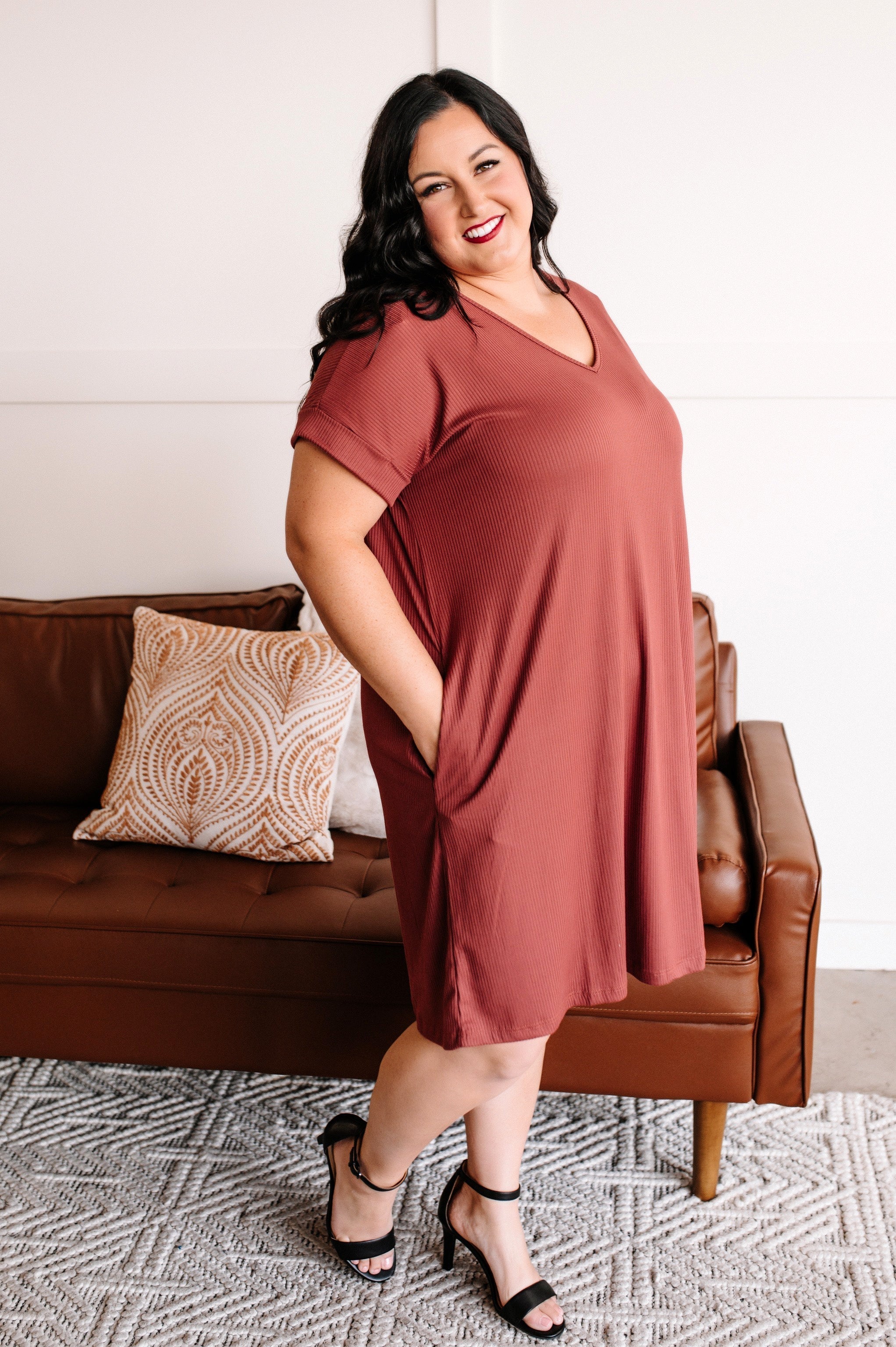 To The Occassion Dress In Rosewood by SidePony Boutique