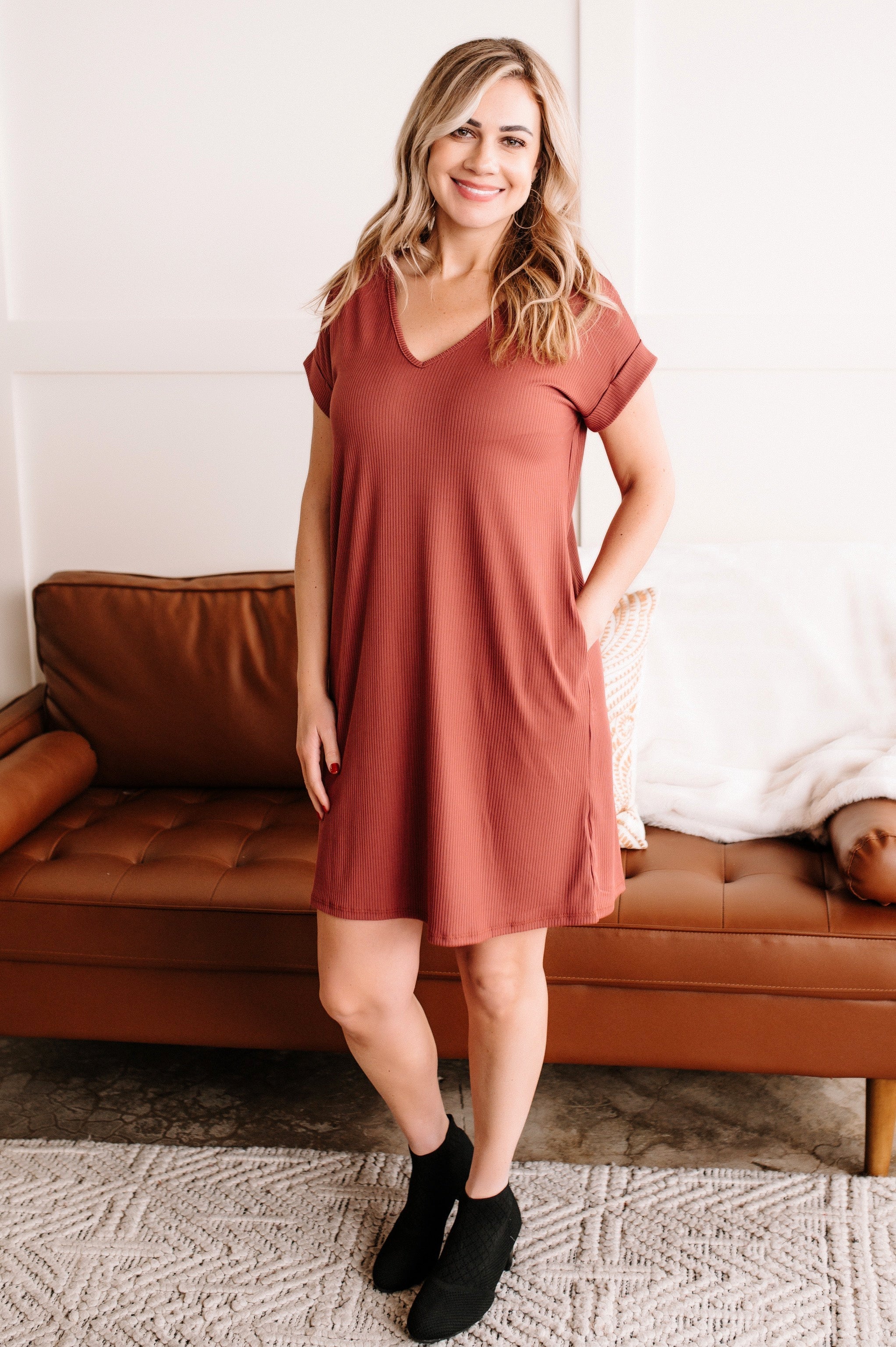 To The Occassion Dress In Rosewood by SidePony Boutique