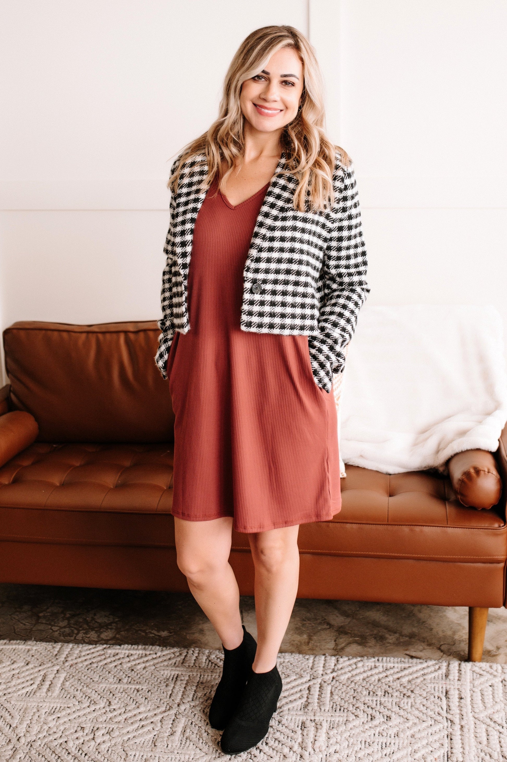 To The Occassion Dress In Rosewood by SidePony Boutique