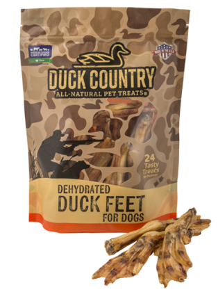 Duck Country Dehydrated Duck Feet for Dogs 24pk
