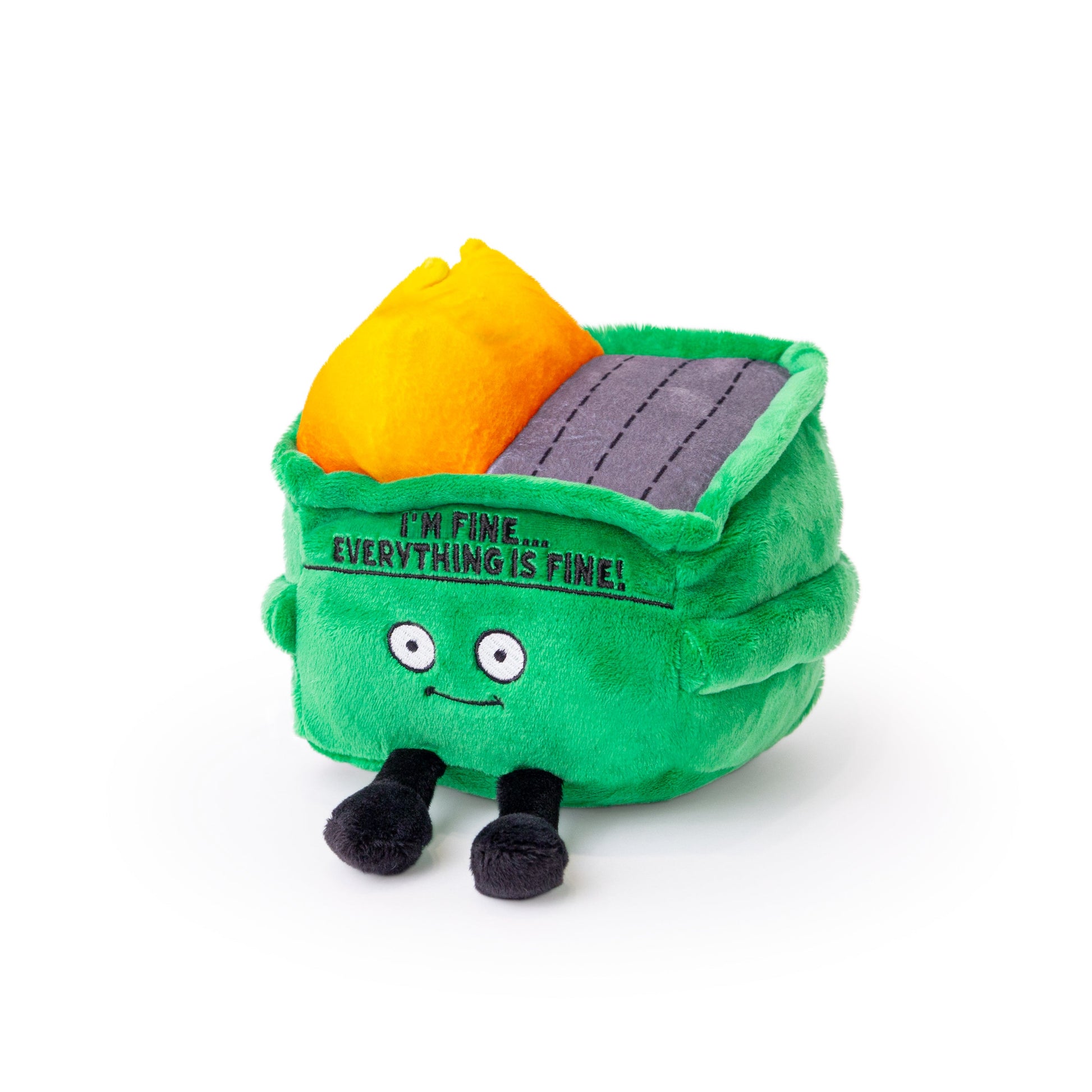 Plush Dumpster - I'm Fine by Homeportonline