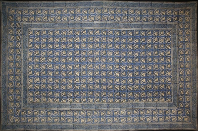 Tapestry Twin Size Dabu Vine Blue by Homeportonline