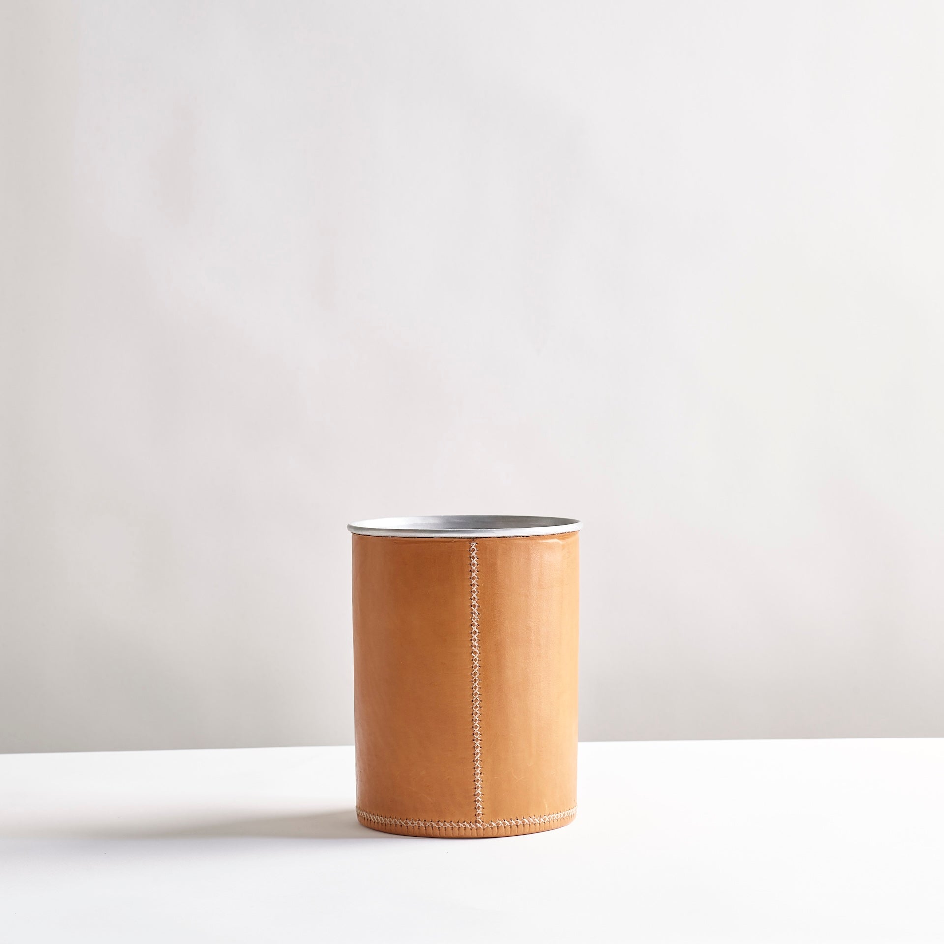 Leather Waste Bin