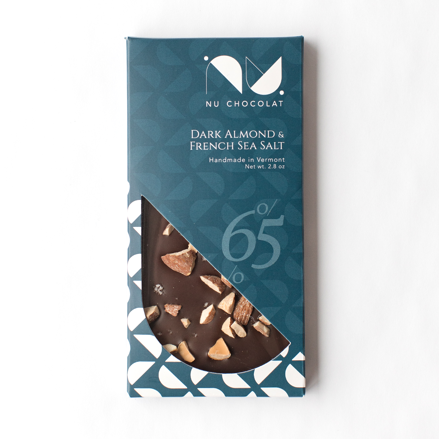 Roasted Almond & French Sea Salt Bar (Dark Chocolate) by NU Chocolat