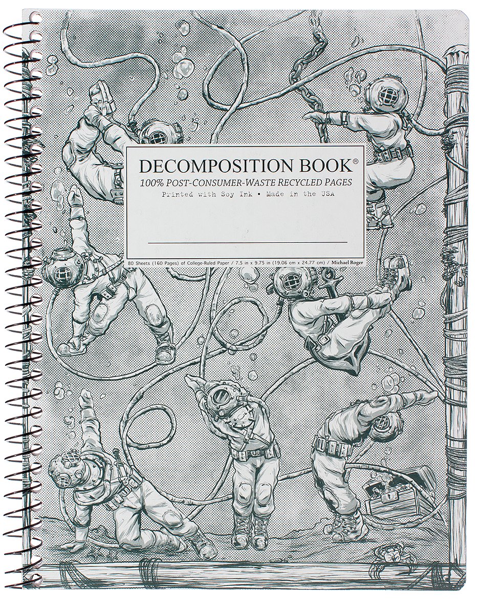 Decomposition Notebook - Spiral - Deep Stretch by Homeportonline