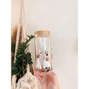 Dog Ghosts Glass Cup