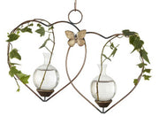 Double Heart Hanging Vase