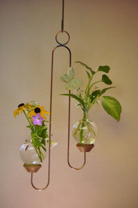Double Hanging Vase Display
