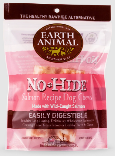 Earth Animal No Hide Salmon 4" 2pk