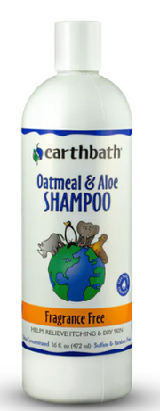 Earthbath Oatmeal & Aloe Shampoo Fragrance Free 16oz