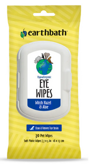 Earthbath Tear and Stain Eye Wipes 30ct