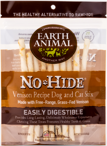 Earth Animal No Hide Twists Venision Small 10pk
