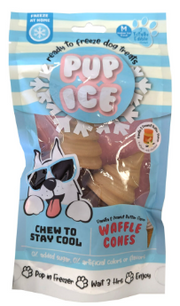 Ethical Spot Pup Ice Waffle Cone Dog Chew Vanilla & Peanut Butter 2 pack