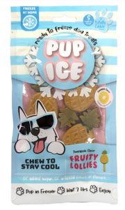 Ethical Spot Pup Ice Fruity Lollies Dog Chew Pineapple 3 pack
