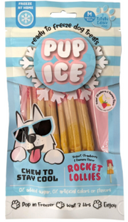 Ethical Spot Pup Ice Rocket Lollies Dog Chew Strawberry & Banana 2 pack
