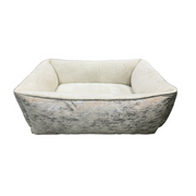 Ethical Pet Sleep Zone Foil Print Rectangle Bed Taupe 24"