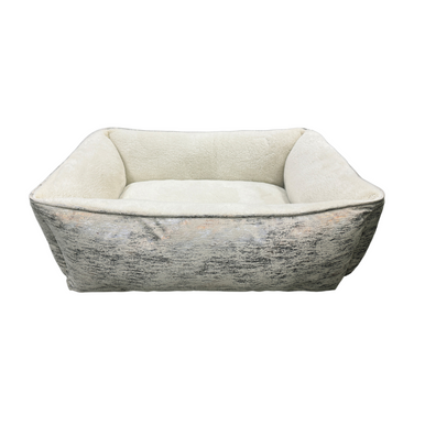 Ethical Pet Sleep Zone Foil Print Rectangle Bed Taupe 24"