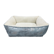 Ethical Pet Sleep Zone Foil Print Rectangle Bed Blue 24"