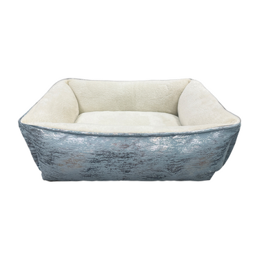 Ethical Pet Sleep Zone Foil Print Rectangle Bed Blue 24"