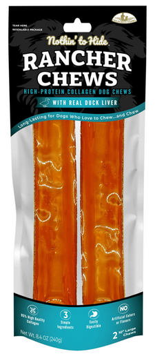 Nothin' to Hide Rancher Chew Duck 2pk 10"