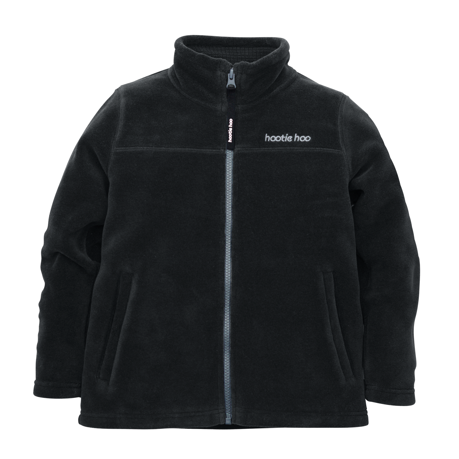 Kids Eyas Fleece Jacket - Raven Black by Hootie Hoo