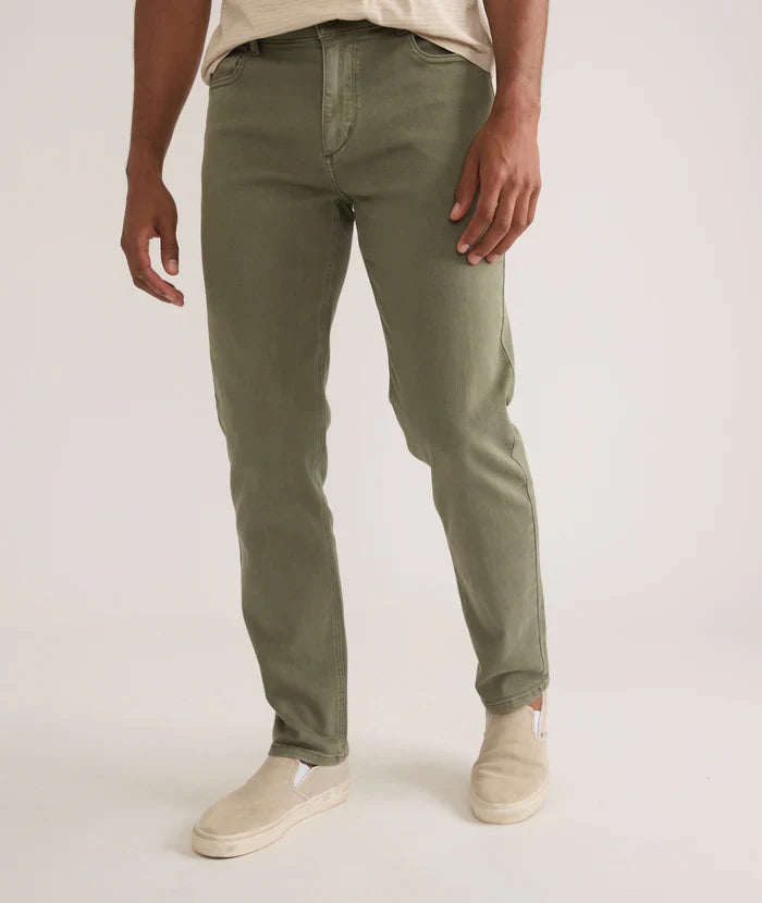 Marine Layer 5 Pocket Athletic Fit Twill Pant by Harbour Thread