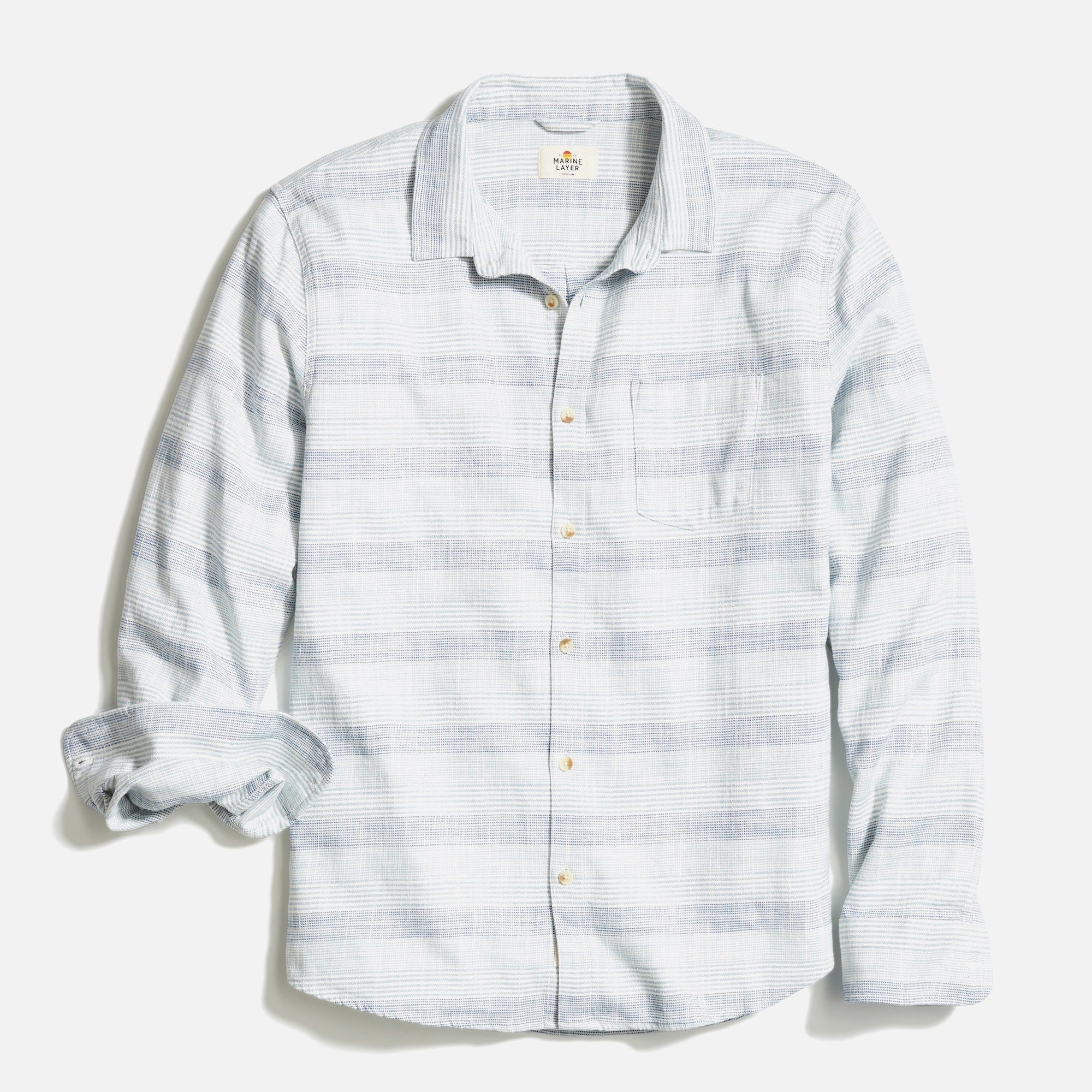 Marine Layer Classic Stretch Selvage Long Sleeve Shirt