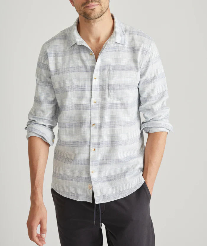 Marine Layer Stretch Selvage Long Sleeve Shirt by Harbour Thread