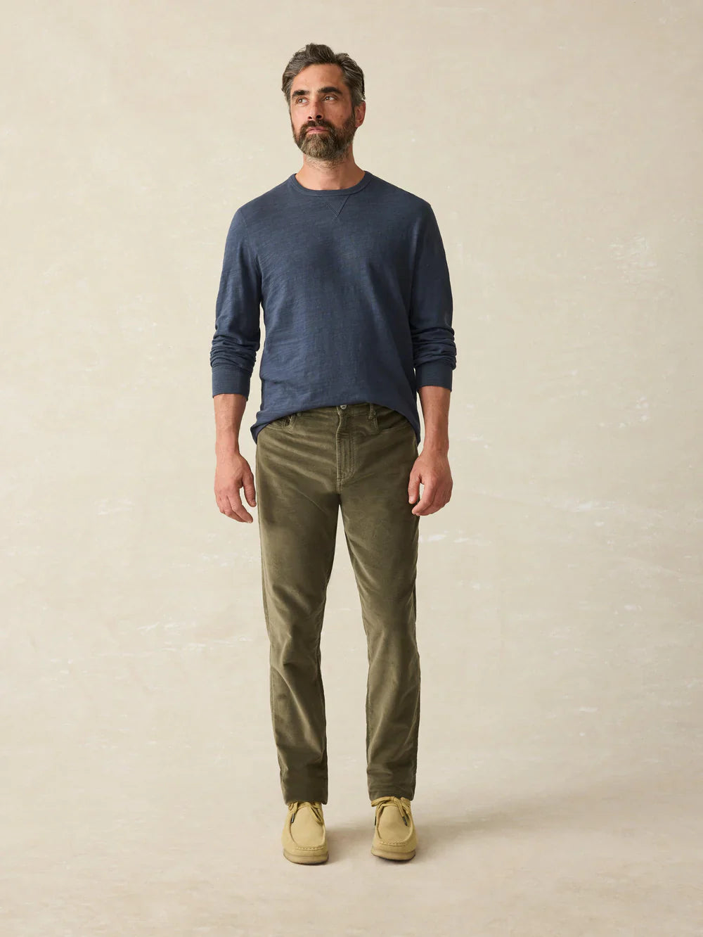 Faherty Stretch Terry Corduroy 5-Pocket Pant by Harbour Thread