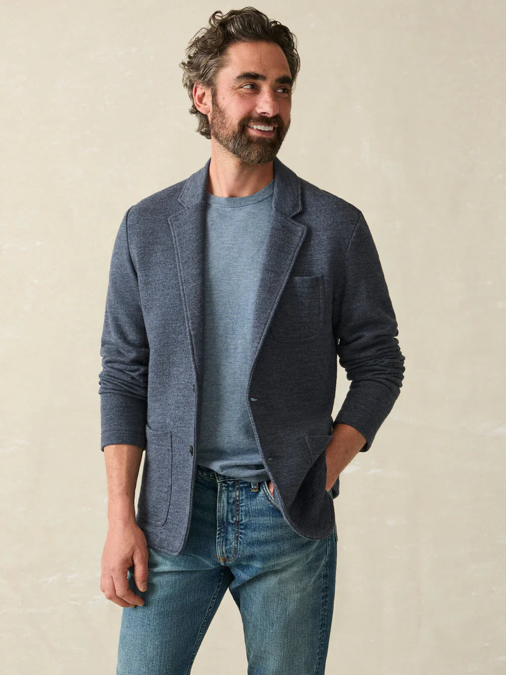 Faherty Men's Inlet Knit Blazer by Harbour Thread