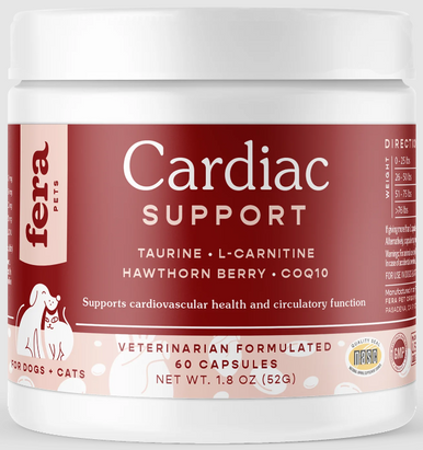 Fera Pet Organics Cardiac Support for Dogs & Cats 60 ct
